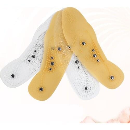 USHINE Magnetic Therapy Slimming Insoles Weight Loss Foot Massage Health Care Shoes Mat Acupuncture Pad Sport Insole Dropshippin