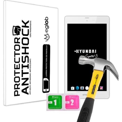 Screen protector Anti-Shock Anti-scratch Anti-Shatter compatible with Tablet Hyundai Crystal 8