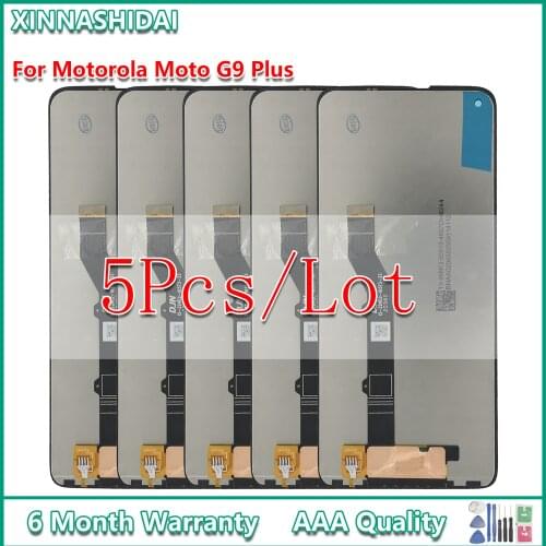 5Pcs/lot LCD Display For Motorola Moto G9 Plus Lcd Display Touch Screen Digitizer Assembly For Moto G9 Play