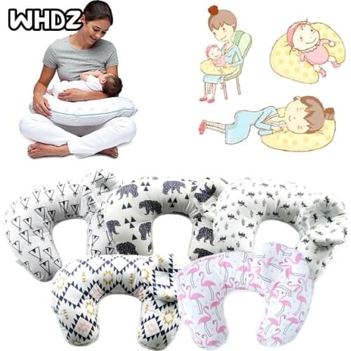 1PC Baby Nursing Pillows Maternity Baby Breastfeeding Pillow Infant U-Shaped Newborn Cotton Feeding Waist Cushion