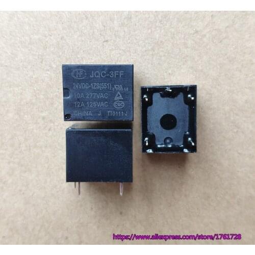 10CPS, Brand new and original HF 5V 9V 12V 24V JQC-3FF-005 009 012 024-1ZS 5pins high power relay