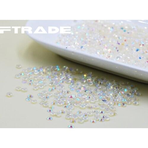 13 Jelly AB Color Nail Art Resin Rhinestones 2mm 3mm 4mm Flatback Non HotFix Stones 5000Pcs Strass For 3D Nails DIY Decoration