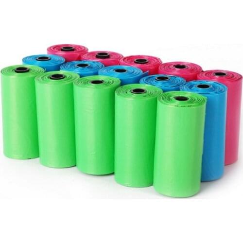 2020 New Pet Dog Poop Bags Biodegradable Compostable Eco Friendly Dog Waste Bags Outdoor Degradable Dogs Excrement Bags