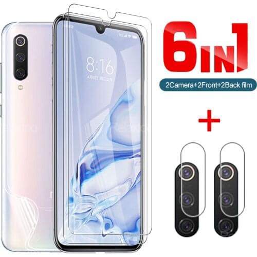 6-in-1 Tempered Glass And Hydraulic Film For Xiaomi Redmi 9 9 SE Screen Protector For Xiaomi Redmi 9 Pro 10t 10t Pro Lens Film