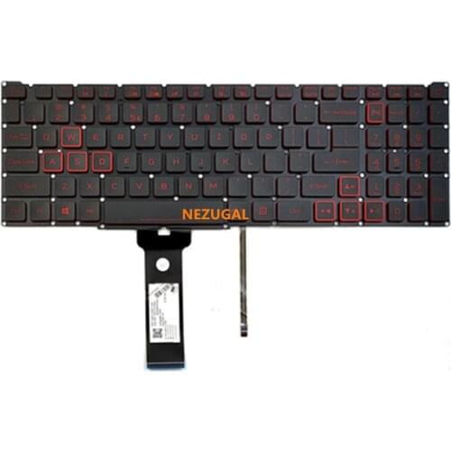 English Backlit Keyboard for Acer Nitro 5 AN515-54 AN515-55 Nitro 7 AN715 51 AN715-51 LG5P LG5P_N90BRL US