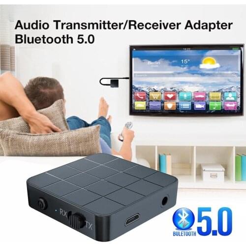 KN321 BT 5.0 Audio Receiver Transmitter AUX RCA 3.5MM PC Music Stereo USB Wireless Jack Adapters Speaker TV 3.5 Dongle For V6O6