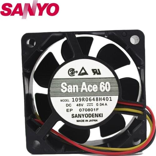 0.04A 6025 48V 6CM 60mm converter case109R0648H401 cooling fan