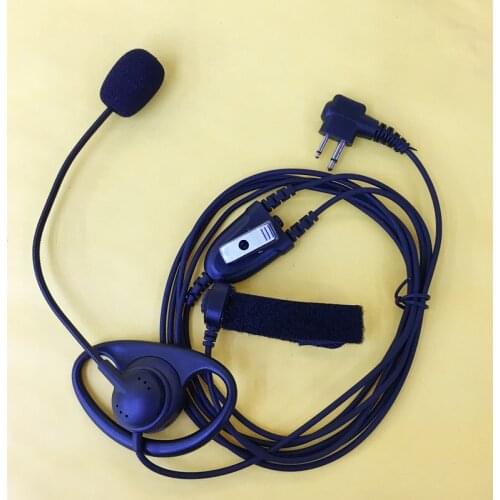 D shape with MIC Finger PTT M plug 2pins headphone for motorola cp040 cp140 ep450 gp3188 gp88s gp300 etc walkie talkie