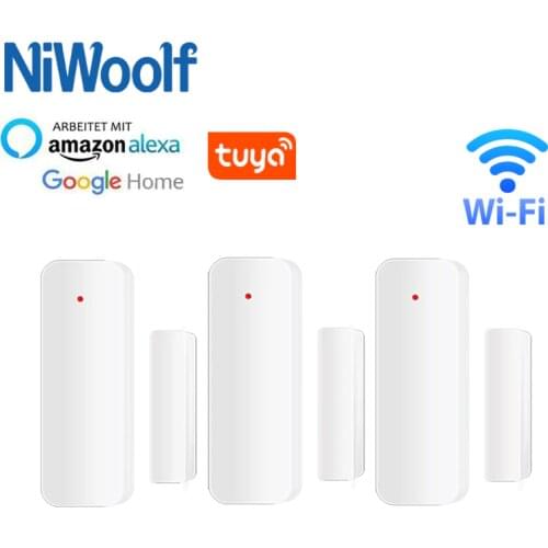 2020 new Tuya WiFi Door Detector Door Window Detector Open / Close Sensor support Google Home / Alexa Smart Life APP