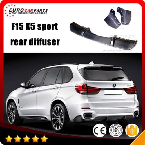 Carbon fiber F15 X5 diffuser fit for F15 X5 2014 2015year sport to M-style rear diffuser for X5 M carbon fiber material