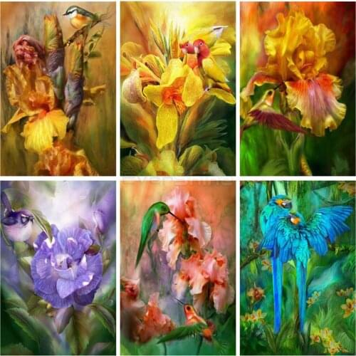 EverShine 5D Diamond Painting Animas Full Square DIY Diamond Embroidery Bird Cross Stitch Rhinestones Art Sale Home Decor