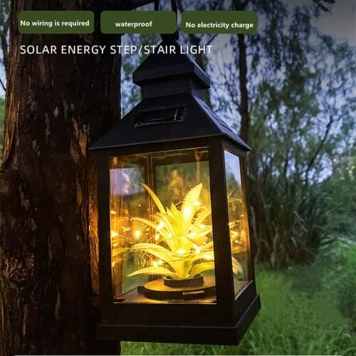 Solar Lantern 20LED String Lights Outdoor Garden Home Decoration Hanging Lamp Landscape