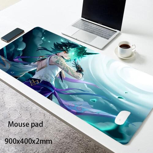 Genshin Impact 90x40cm Large Mouse Pad Gaming Accessories PC Laptop Gamer Mousepad Anime Antislip Mat Keyboard laptop mouse pad