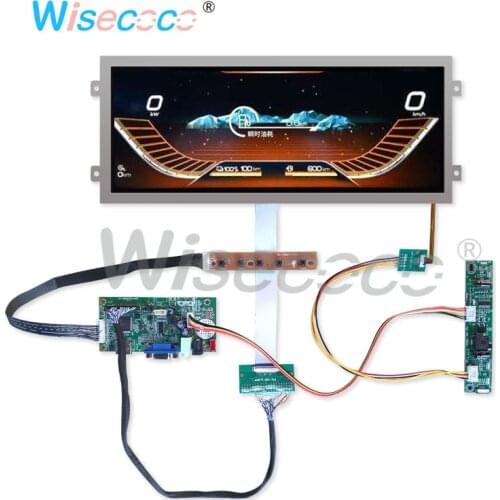 12.3 inch resolution 1920 * 720 display HSD123IPW1 A00 with 40 pin LVDS control driver board