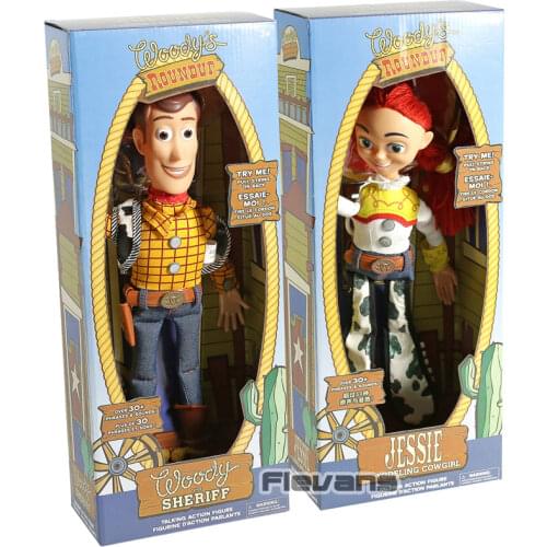 Toy Story Talking Woody Jessie Buzz Lightyear Rex Bullseye Collectible Figure Speaking Toy Doll