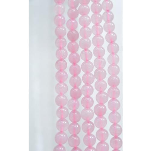 FLTMER-Natural Stone Beads Rose Quartzs Round Loose Beads for Jewelry Making 15inches Pick Size 4/6/8/10/12mm