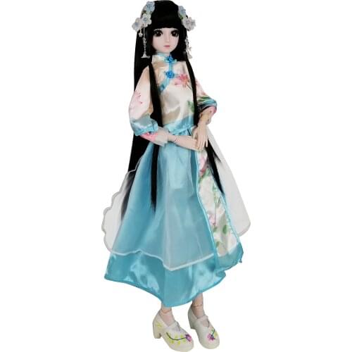 EVA BJD 1/3 BJD Doll 60cm 24in 22 Ball Jointed Dolls Full Set Customized SD Doll Eyes Hair Dress Shoes Free to Change DIY Gift