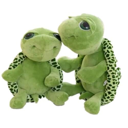 Kawaii Cute Big Eyes Turtle Plush Stuffed Tortoise Turtle Baby Toys Best Suitable Gifts For Newborn Baby Boy And Girls
