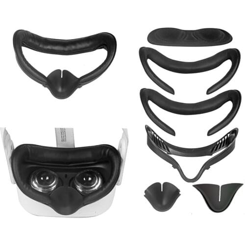 Soft Leather VR Glasses Mask Cover for Oculus quest 2 for Oculus quest 2 Helmet Sweat-proof Eye Face Mask Cover Bracket
