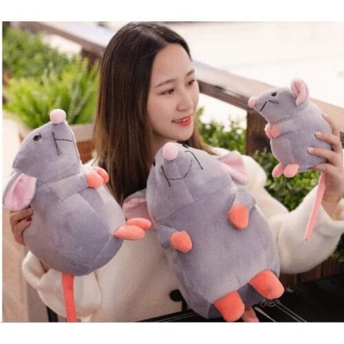 New toy lovely gray mouse plush toy soft doll baby toy pillow birthday gift w1207