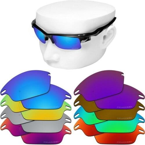 OOWLIT Anti-Scratch Replacement Lenses for-Oakley Fast Jacket Etched Polarized Sunglasses