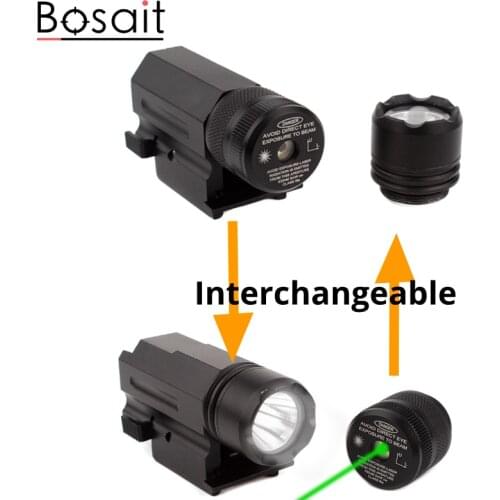Weapon Light Glock Green Red Laser Sight Flashlight Interchangeable Gun Light Laser Sight Kit with Battery