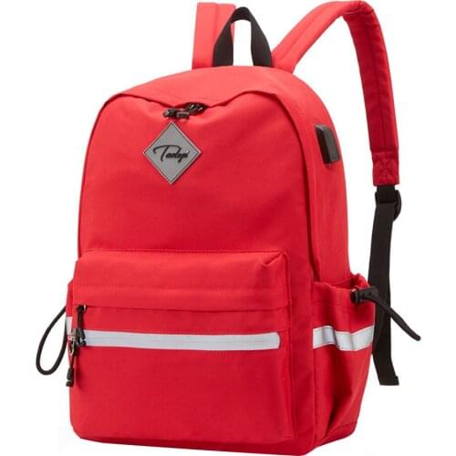 Women Men Middle School College Student Backpack With USB Charging Port Students Durable Large Capacity Double Shoulder Bags