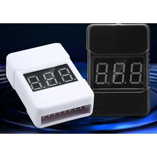 BX100 1-8S Lipo Battery Voltage Tester/ Low Voltage Buzzer Alarm/ Battery Voltage Checker with Dual Speakers