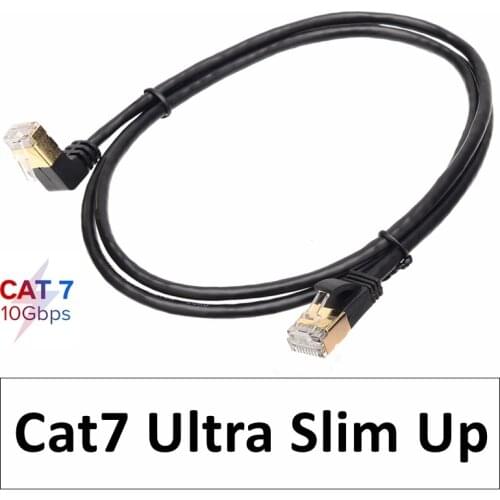 Angled Ethernet Cable RJ45 Cat7 Lan Cable FTP RJ 45 Network Cable for Cat6 Compatible Patch Cord for Modem Router Cable Ethernet