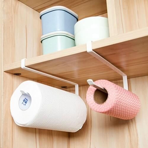 Kitchen Paper Hanger Bathroom Tissue Shelf Sink Roll Towel Holder Organizer Rack Space Save Hanging Door Hook