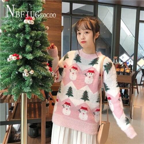 Winter Warm Female Jumper Pullover Women Tops Christmas Sweaters 2020 Knitted Sweaters