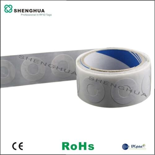 1000pcs/pack Library Management UHF Disc Tag Smart Chip EPC CLASS1 GEN2 Passive RFID Tags for Security Access Control System