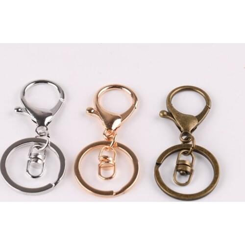 3pcs diy jewelry accessories material lobster buckle keychain bag chain pendant accessories key ring
