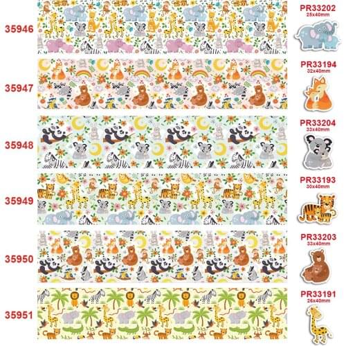 75mm printed grosgrain ribbon 35946