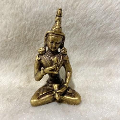 Antique Vajrasan hammer Tibetan buddha Bodhisattva Buddha Statue home Decoration metal handicraft