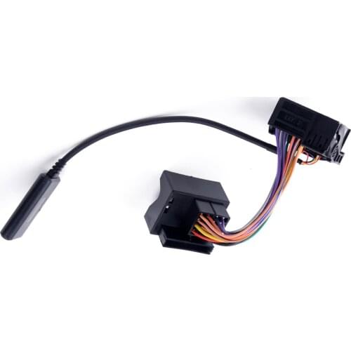 Biurlink Car AUX-in USB Switch Panel Audio MP3 Music Adapter AUX/USB Port Black 12Pin Port For BMW X5 X3 Z4 E83 E85 E86 E39 E53