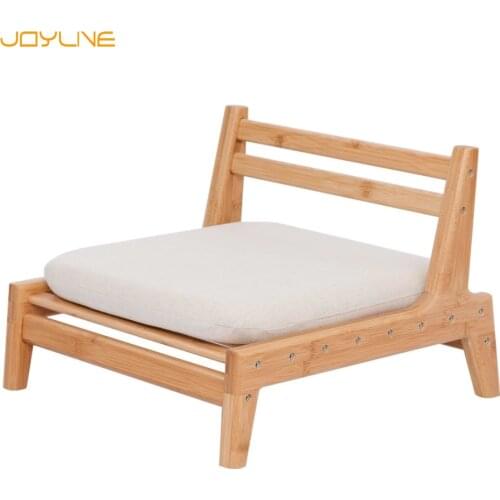 JOYLIVE Bamboo Furniture Meditation Seat Cushion Tatami Chair Floor Backrest Chair Home Living Room Japanese Legless Chair