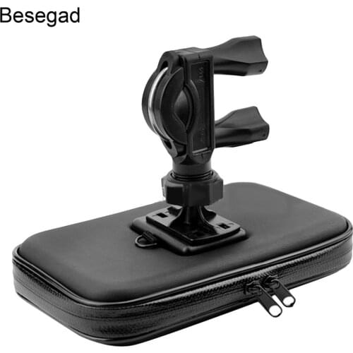 Besegad Bike Motorcycle Bicycle Handlebar Phone Holder Stand Mount Bag Case for 5.5inch Phones Samsung S7edge iPhone 6 7 8 PLUS
