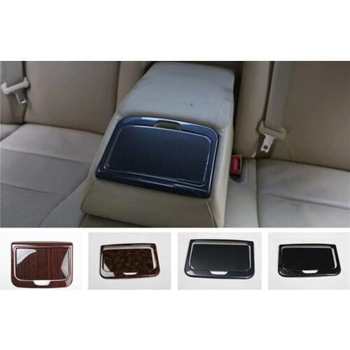 Free shipping 2pcs/lot ABS wooden grain rear glass cup decoration cover for 2012-2017 Toyota camry MK7 car accessories