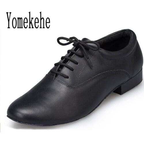 Brand New Men Ballroom Latin Dance Shoes Professional Boy Modern Salsa Tango Dancing Shoes Genuine Leather Soft Sole Hot Selling