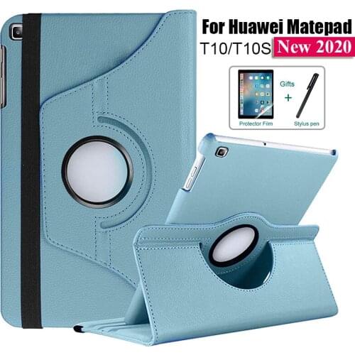 Case For Huawei MatePad T10S 10.1 AGS3-W09 L09 Protective Cover Genuine Leather case for Matepad T10 S T10s 10.1" Tablet