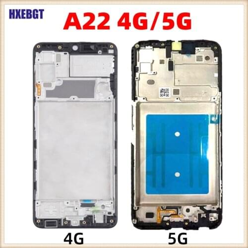 For Samsung Galaxy A22 A225 A226 4G/5G LCD Front Frame Bezel Middle Frame Housing Front Chassis Plate Panel Parts