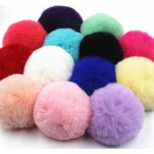 8cm Artificial Plush Ball Creative DIY Hand Craft Supplies Gifts Garment Sewing Cloth Decor Accessories Faux Fur Pompom Balls