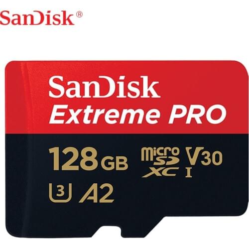 SanDisk Memory Card Extreme PRO microSDXC UHS-I Card 256GB 128GB 64GB Read Speed 170MB/s TF Card U3 4K UHD With Adapter