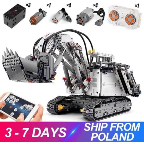 Mouldking 13130 Liebherr R 9800 Excavator Compatible 42100 Building Blocks Bricks Educational Toys Christmas Gifts For Children