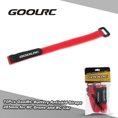 10Pcs RC Drone Part 285mm Strong RC Battery Strap Antiskid Battery Bands Belt for RC Cars Quadrupter Helicopter Airplane