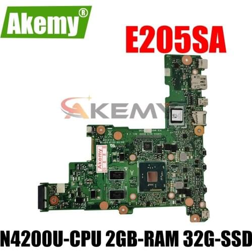 SAMXINNO E205SA Motherboard For ASUS TP200SA E205S E205SA Laotop Mainboard with N4200U-CPU 2GB-RAM 32G-SSD