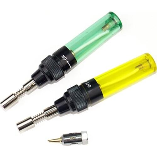 Mini DIY Butane Gas Soldering Solder Iron Gun Torch Tip Tool 3 In 1 Electronics Soldering Iron Pen Shaped Cordless