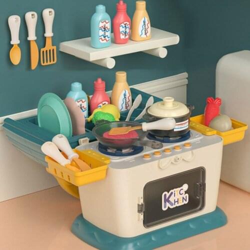 Miniature Kitchen Toys Set Children Pretend Play Simulation Food Cooking Play House Educational Toys Gift Girl Role Playing Gift