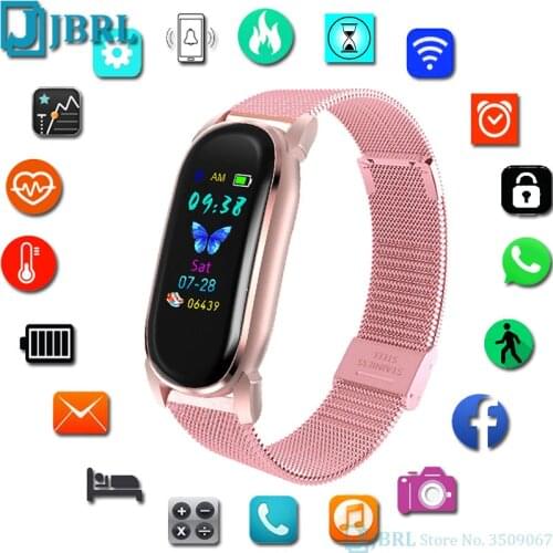 Temperature Measure SmartWatch Women Men Electronics LED Wrist watch For Android IOS Fitness Tracker Bluetooth Smart watch Clock